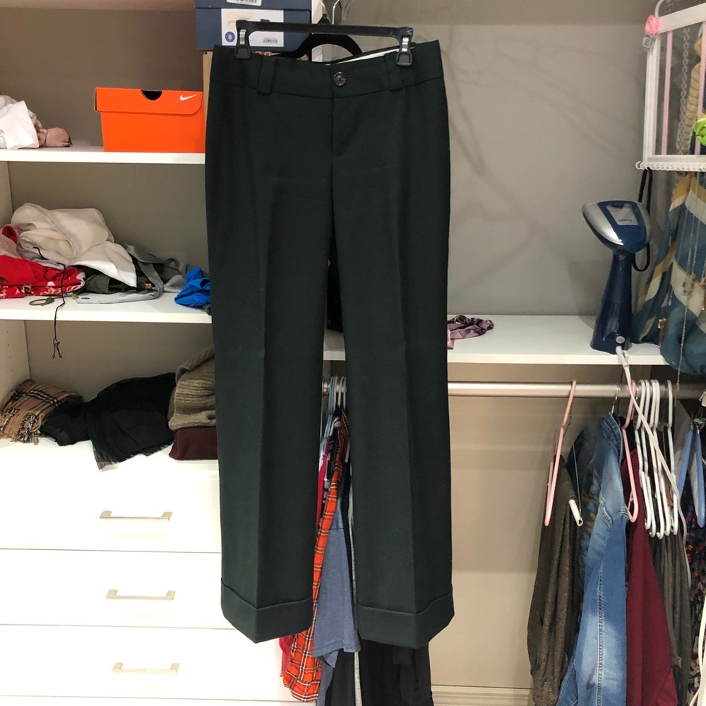 Military Green Wool BR Pants